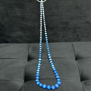 Vintage Blue Stone Beaded Necklace